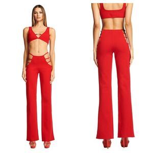 I.AM.GIA Red Lucid Cutout Pants As Seen on TV Euphoria S